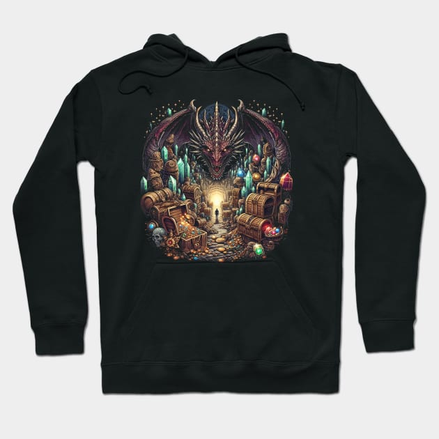 Dungeons and Dragons Realistic Dragon Hoodie by SimpliPrinter